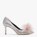 Kate Spade Shoes | Kate Spade Marabou Silver Glitter Pumps Nib | Color: Pink/Silver | Size: Various