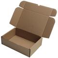 MEG4TEC 50 Pack Shipping Coloured Boxes - Corrugated Cardboard Small Parcel Box for Posting Packing Mailing (12 x 9 x 4 Inch (30cm x 22.5cm x 10cm), Brown)