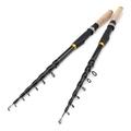 Fishing Rods 1.8m-3.6m Telescopic Fishing Rod Carbon Fiber Spinning Fishing Pole Bait Weight 10-60g Ultra Short Portable Travel Fishing Rods (Color : Dark Khaki, Size : 1.8 m)