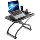SAIJI Standing Desk Converter, Desk riser for standing, Height&Angle Adjustable Sit to stand desk Workstation, Ergonomic X-Frame laptop desk, Ultra-Slim stand up desk up to 30kg