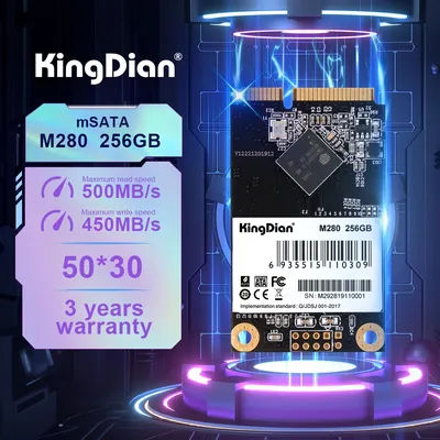 KingDian-Disque dur interne SSD mSATA III 6 Go 256 Go 3D NAND compatible avec Ultrabook