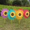 Moulin à vent tournesol coloré, Turbine éolienne pour pelouse, décoration de fête de jardin, Camping en plein air pique-nique, décor de jardin et de cour