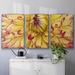 Latitude Run® Blooms II - Multi Piece Framed Canvas Canvas, Solid Wood in White | 36 H x 75 W x 2 D in | Wayfair 463CCE80B1ED4F60A22BAFDAA6823B6B