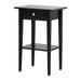 Winston Porter Neiba 1 - Drawer Nightstand in Black | 28 H x 18 W x 14 D in | Wayfair B10082F918A94B9A8A20BF8E70120E19