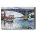 Breakwater Bay The Bridge at Argenteuil, Gray Weather, 1874 - Wrapped Canvas Print Canvas, Solid Wood in White | 24 H x 36 W x 1.5 D in | Wayfair