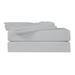 Just Linen 400 TC 100% Egyptian Cotton Sateen, Solid Queen Sheet Set with 18" Deep Pocketed Fitted Sheet