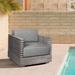 Vivid Outdoor Patio Chair in Eucalyptus Wood with Olefin Cushions