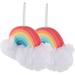 2pcs Rainbow Bath Sponge Baby Towels and washcloths net Bath Sponge sponges for Washing The face Shower Sponge loofah Newborn Bath tub Kids Bath Scrubbers Washing Ball Toddler Miss