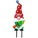 Alloet Christmas Gnome Yard Decor Cute Patio Yard Lawn Sign Outside Holiday Ornament(B)