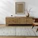 Hauteloom Olisa Wool Living Room Bedroom Area Rug - Farmhouse - Natural Gray - 9 x 12