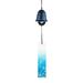 Japanese Wind Chime Small Wind Chime Memorial Sympathy Wind Chime Wind Bell Cast Iron Wind Chime for Outside Patio Cemetery blue