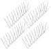 4 Pcs Bird Thorn Prevention Spike Bird Control Repellent Fence Spike Spikes for Pigeons