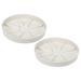 Uxcell 7.5 Inch Plant Saucers Tray Durable Plastic Round Flower Pot Drip Tray White 2Pcs