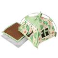 Parrots Nest Scratchproof Tent House Bird Cage Tent Small Animal Hamsters Hut Cage-Hangable House Bird Cage Accessories