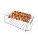 PATLOLLAV Air Fryer Rack for Double Basket Air Fryers 307 Stainless Steel Single Layer Rack Air Fryer Accessories Dehydrator Rack Compatible with Dual Double Two Basket Air Fryers