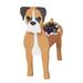 SDJMa Dog Planter Plant Pots Cute PVC Herb Garden Dog Flower Planter Dog Planters for Indoor/Outdoor Plants Pet Planter Suitable Gifts for pet Lovers 9.45 * 13.4inï¼ˆBoxer dogï¼‰