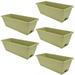 5 Sets Planting Pot Flower Pots Rectangular Planter Balcony Planter Cactus Outdoor Planter Gardening Pots Planter