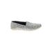 TOMS Flats: Gray Leopard Print Shoes - Women's Size 10 - Almond Toe