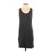 Splendid Casual Dress - Mini Scoop Neck Sleeveless: Black Solid Dresses - Women's Size X-Small