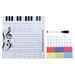 TRINGKY Magnetic Music Board Notes Sticker Educational Tabletop Whiteboard for Music Learners Instrument Music Teaching Tool Set