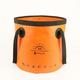 20L Folding Bucket Outdoor Camping Waterproof Water Storage Bags (Orange)