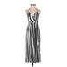 Shein Casual Dress - Midi Halter Sleeveless: Silver Dresses - Women's Size Small