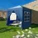 Winado 6.5 x 6.5ft Ez Pop Up Gazebo Canopy Tent for Outdoor Waterproof Party Wedding 4 Sidewalls Blue