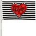 Valentines Day Love Heart Flag 3x5 FT Double Sided Large Banner House Flag Party Yard Outdoor Decoration
