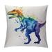 GOSMITH Inspiring Saying Quote Motivational Phrases Dinosaur Throw Pillow Case 18 x 18 Inch Set of 6 Gifts Nursery Child Classroom Decoration Pillows Cover for Sofa Couch Bed Child Room Decor