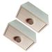 2 Pcs Drawer Storage Box Wooden Case Desktop Decor Bins Models Cosmetics Container Office