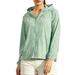 Huaai Jackets For Women Women s Sunscreen Clothing Ice Silk Printing Summer Thin Coat Outdoor Cycling Sunshade Womens Coats Green 3XL