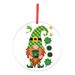 ESULOMP St. Patrick Pendant Home Decor Green Hat Rudolph Doll Pendant 3.15x1.57in