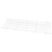 48 X 12 X 6 Inch White Downslope Shelf With 4 Inch Slanted Front - For Slatwall Or Pegboard