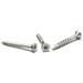 #6 x 1 1/2 Deck Screws / Square / Flat Head / Type 17 / Steel / High Corrosion Resistant Silver Zinc / With Nibs - 6000 Piece Carton