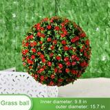 35cm Fake Gardening Flower Bulb Gardening Decoration Wedding Party Decoration Fake Flower Artificial Grass Flower Ball Artificial Plant Flower Ball