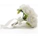 White French Rose Wedding Flower Bouquet 8.6 W X 8.6 L X 9.3 H