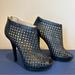Michael Kors Shoes | Black Michael Kors Leather Caged Stiletto | Color: Black | Size: 8.5