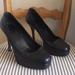 Gucci Shoes | Gucci, 7.5 Black Leather Platform Pumps | Color: Black | Size: 7.5