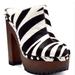 Jessica Simpson Shoes | Jessica Simpson Black White Zebra Print Clog Size 9m | Color: Black/White | Size: 9