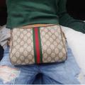 Gucci Bags | Authentic Vintage Gucci Gg Monogram Web Ophidia Clutch Fanny Bum Waist Belt Bag | Color: Brown | Size: Approx 8.5"L X 2.75"W X 6.5"H