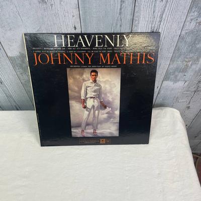 Columbia Media | Vintage 1959 Johnny Mathis Heavenly Glen Osser Music Lp Vinyl Record | Color: Black | Size: Os