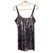 Free People Dresses | Free People Intimately Psychedelic Pvc Sequins Slip Mini Party Dress Medium | Color: Black/Purple | Size: M