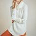 Anthropologie Sweaters | Anthropologie Georgia Cowl Turtle Neck Tunic Soft Long Cream White Sweater Xs | Color: Cream | Size: Xs