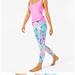 Lilly Pulitzer Pants & Jumpsuits | Lilly Pulitzer Upf 50+ Luxletic 21" Weekender Crop Legging | Color: Blue/Pink | Size: Xs