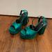 Zara Shoes | Cool Zara High Heel Shoes | Color: Green | Size: 38 Europe