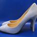 J. Crew Shoes | J. Crew Mona Sky Blue Suede Leather 4" Heels 9.5 Italy Nwob | Color: Blue | Size: 9.5