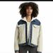 Levi's Jackets & Coats | Levi's Jackets Ex-Boyfriend Pieced Sherpa Trucker Jacket "All Goes Wool" | Color: Blue/White | Size: L