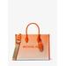 Michael Kors Mirella Medium Ombré Logo Tote Bag Orange One Size