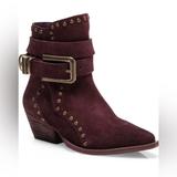 Free People Shoes | Free People- Billy Western Pointed Toe Boot Size 38. Brandy Wine. | Color: Silver | Size: 8