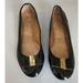 Kate Spade Shoes | Kate Spade Ballet Flats Tock Patent Leather Bow Slip On Black Gold Size | Color: Black | Size: 8.5